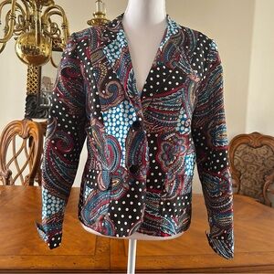 Paisley and Polka Dot Women's Blazer